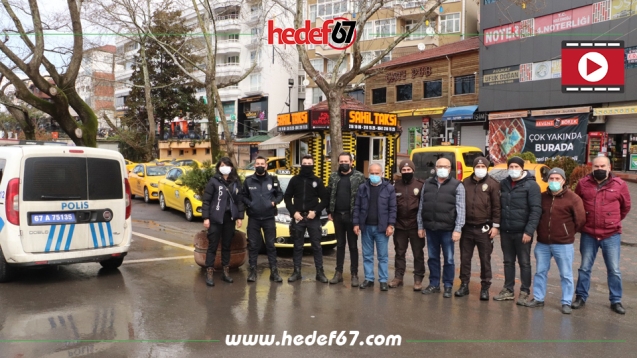 Kavga ihbarına gelmişlerdi...Sahil taksiden anlamlı sürpriz