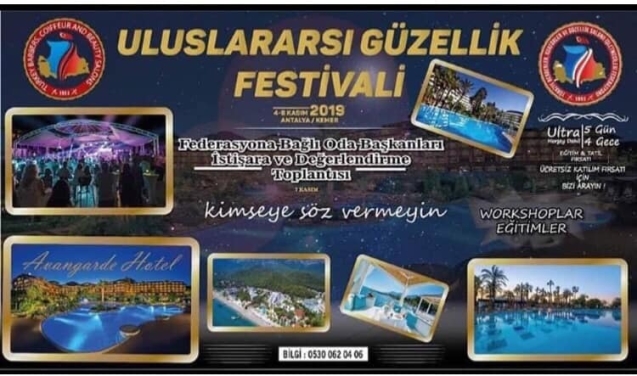 ULUSLARARASI GÜZELLİK FESTİVALİNE DAVET VAR...
