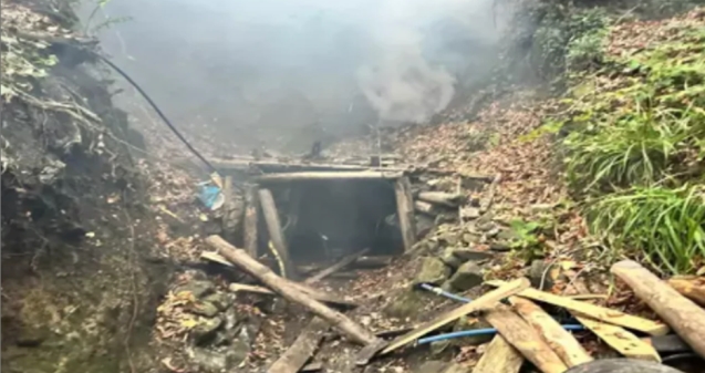 9 kaçak maden ocağı imha edildi...