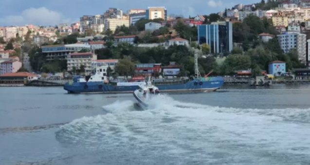 Zonguldak’ta gemi yangını tatbikatı...