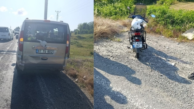 Düğün konvoyunda kaza... 1 yaralı...