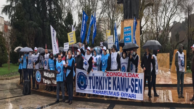 Çalışana pay verecek gerçek bir zam istiyoruz” denildi.