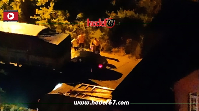 Park halindeki kamyonun altına girdi...