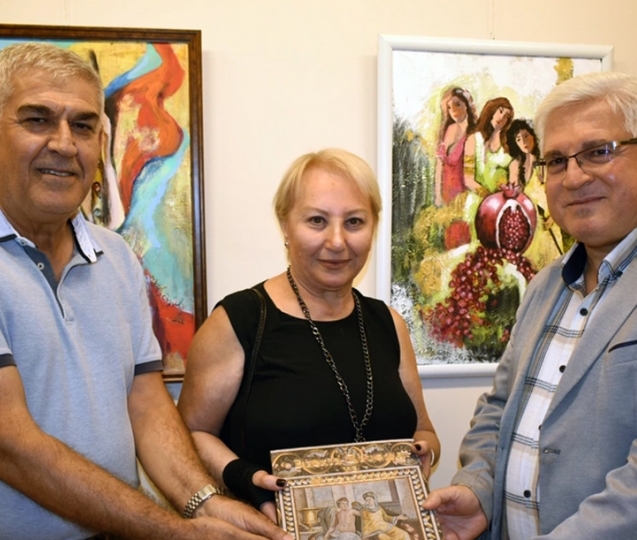 Amazon kadınlar resim sergisi SANKO sanat galerisi'nde