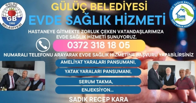 Gülüç Belediyesi, evde sağlık hizmeti başlattı...