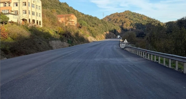 Çalışmalar tamamlandı... Yol hizmete açıldı...