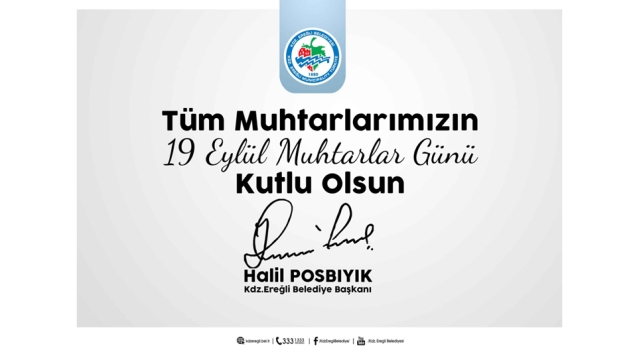 POSBIYIK, MUHTARLAR GÜNÜ’NÜ KUTLADI...