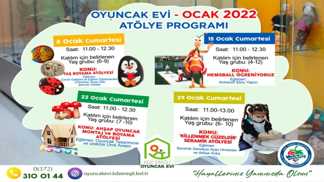 Ocak 2022 atölye programı...