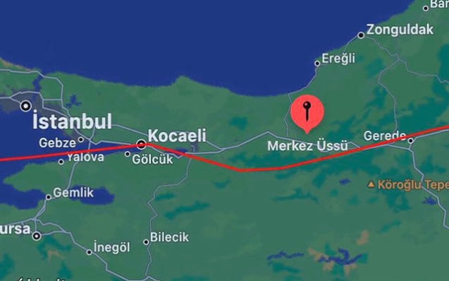 4.4 büyüklüğünde deprem meydana geldi.