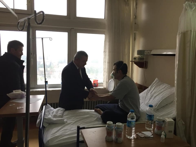 Türkmen’den geçmiş olsun ziyareti…