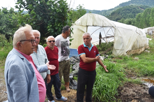 BAŞKAN POSBIYIK SEL BÖLGESİNİ GEZDİ, VATANDAŞLARI DİNLEDİ