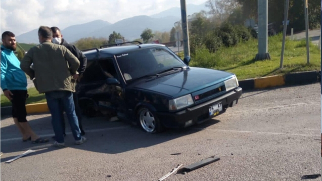 Gökçebey yolunda kaza