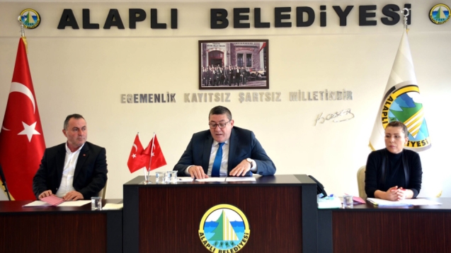 ALAPLI BELEDİYE MECLİS TOPLANTISI YAPILDI...