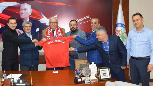 TEPEÖREN SPOR KULÜBÜNDEN, BAŞKAN'A ZİYARET...