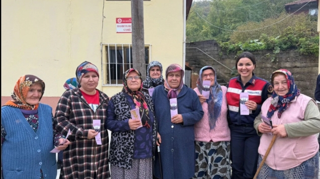Jandarma köy köy bilgilendiriyor...