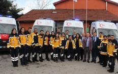 6 yeni ambulans hizmete başladı...