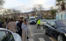 Yola dökülen yağ kazaya sebep oldu...