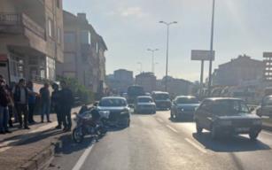 Otomobil önce araca, sonra motosiklete çarptı...