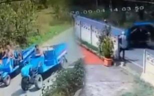 Patpatın devrilme anı kameralara yansıdı…