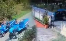 Patpatın devrilme anı kameralara yansıdı…