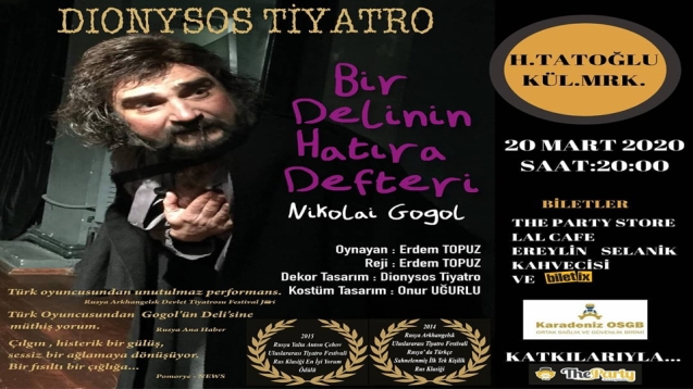 "Bir Delinin Hatıra Defteri" Kdz. Ereğliye geliyor...