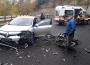 Motosiklet ile otomobil çarpıştı: 1 yaralı