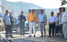 Posbıyık sahada! Çalışmaları yerinde inceledi…