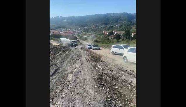 ‘O’ çalışma sürücülere zor anlar yaşattı…