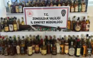 189 şişe bandrolsüz alkollü içkiye el konuldu…