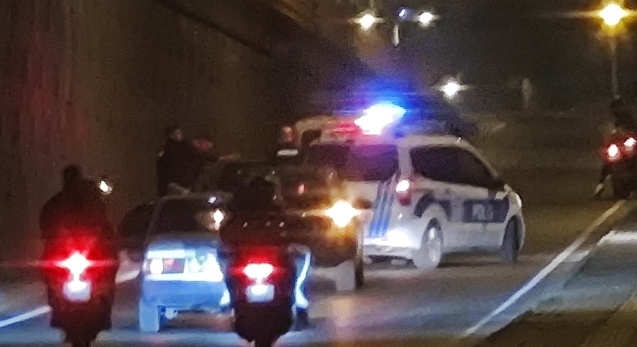 Polisten kaçtı... Cezadan kaçamadı...