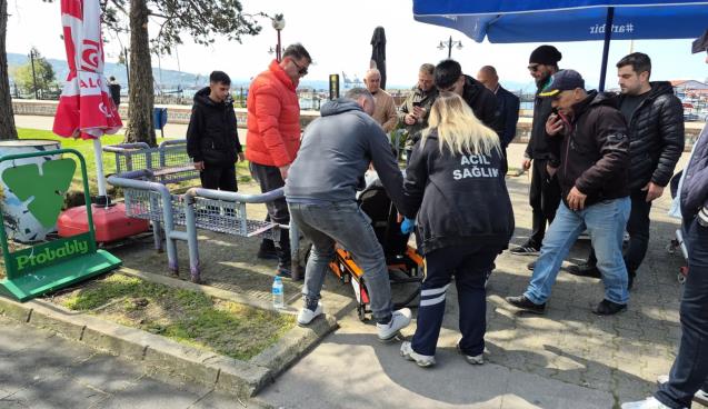 Yine motosiklet, yine kaza... 1 kişi yaralı...