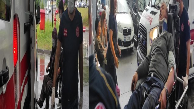 Trafik kazasında 3 kişi yaralandı.