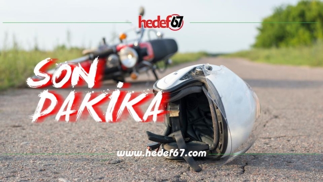 Motosikletten düşen sürücü yaralandı...