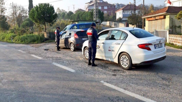 Jandarmadan sürücülere Corona Virüs denetimi
