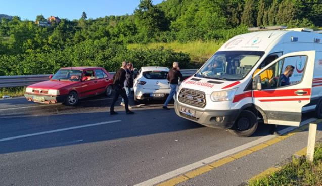 Zincirleme trafik kazasında 1 kişi yaralandı...