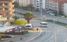 Trafikte geri geri giden minibüsün sürücüsüne 20 bin TL ceza