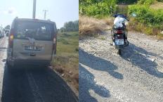 Düğün konvoyunda kaza... 1 yaralı...