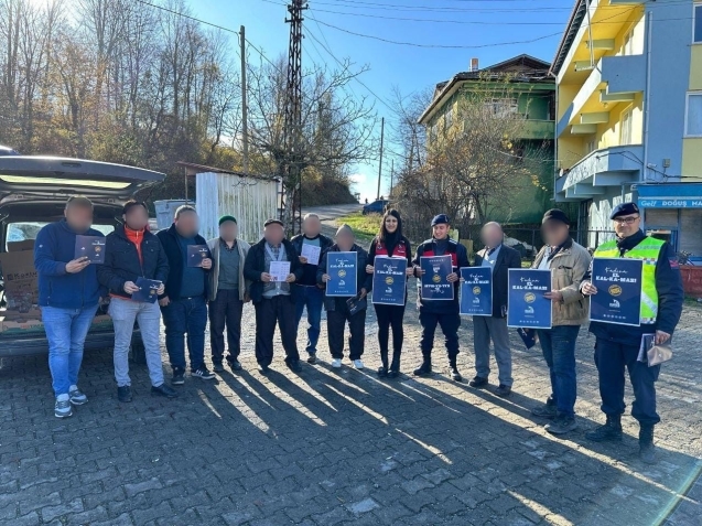 Kadına el kalkmaz bilgilendirmesi yapılmıştır..