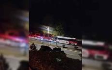Polis aracına çarpan yolcu otobüsünün şoförü alkollü çıktı