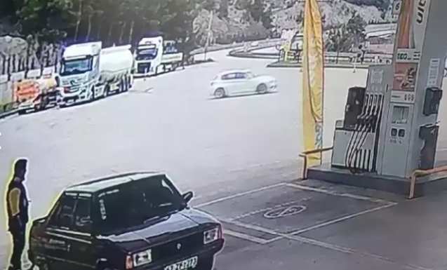 İstasyonda drift atan sürücüye ceza...
