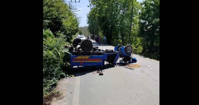 Patpat otomobille çarpıştı…