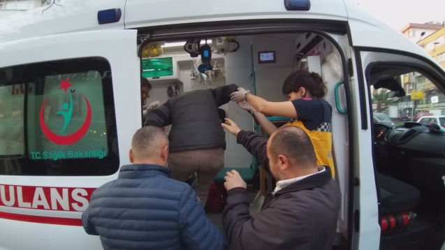 MOTOSİKLET SÜRÜCÜSÜ YARALANDI....