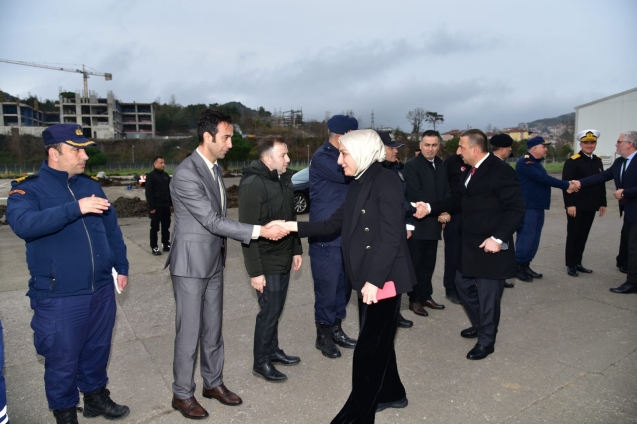 Saadet Oruç Karadeniz Ereğli'ye geldi.