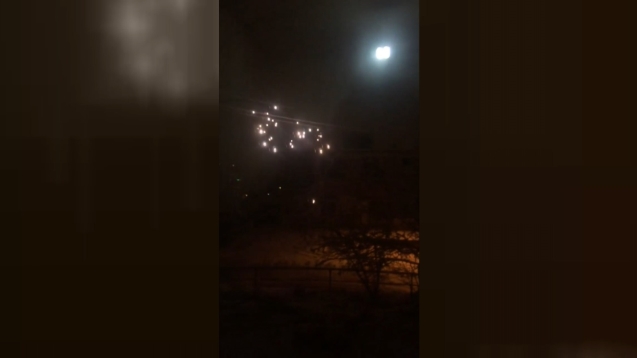 O anlar vatandaşlar tarafından görüntülendi.