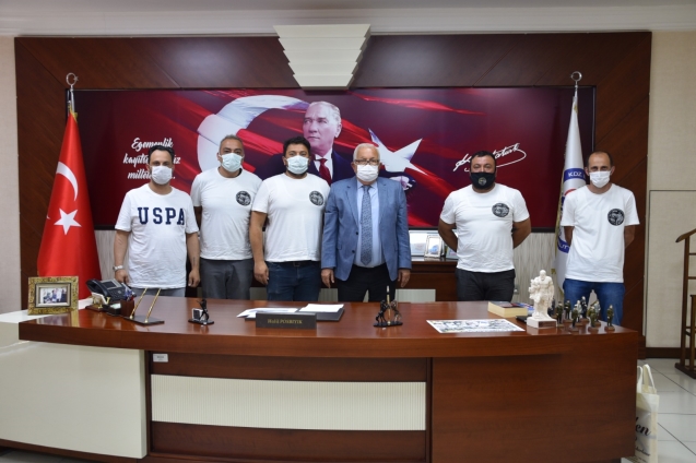 Herkül Kulübü'nden Başkan Posbıyık'a teşekkür ziyareti