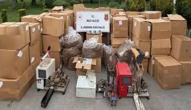 2 ton kıyılmış tütün ele geçirildi…