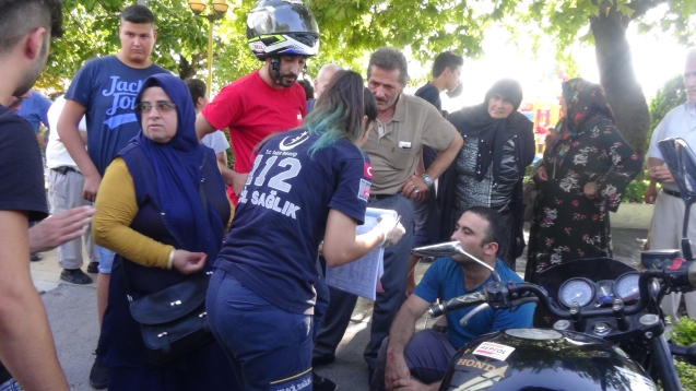Önce yayaya sonra araçlara çarptı…