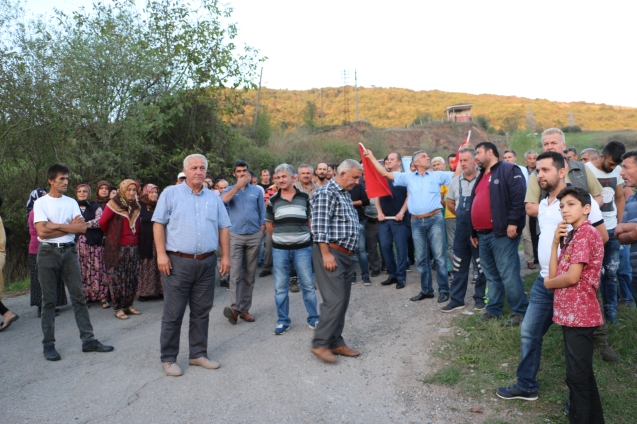 Beton santraline tepki eylemi…