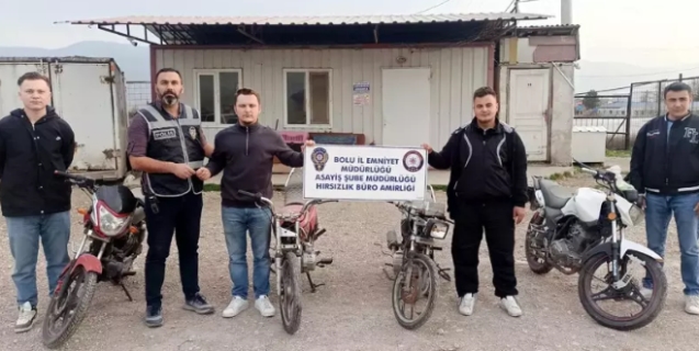 Hırsızlar yakalandı, motosikletler sahiplerine teslim edildi