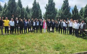 MHP Yönetimi Şehitler Ormanı'nda bir araya geldi